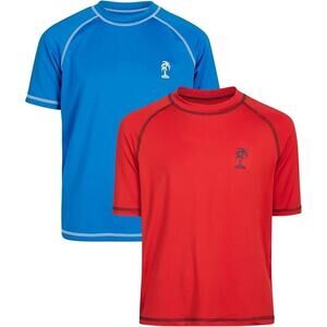 iXtreme Boys Swim Shirt - 2 Pack Rashguard UPF 50+ Sz 10-12